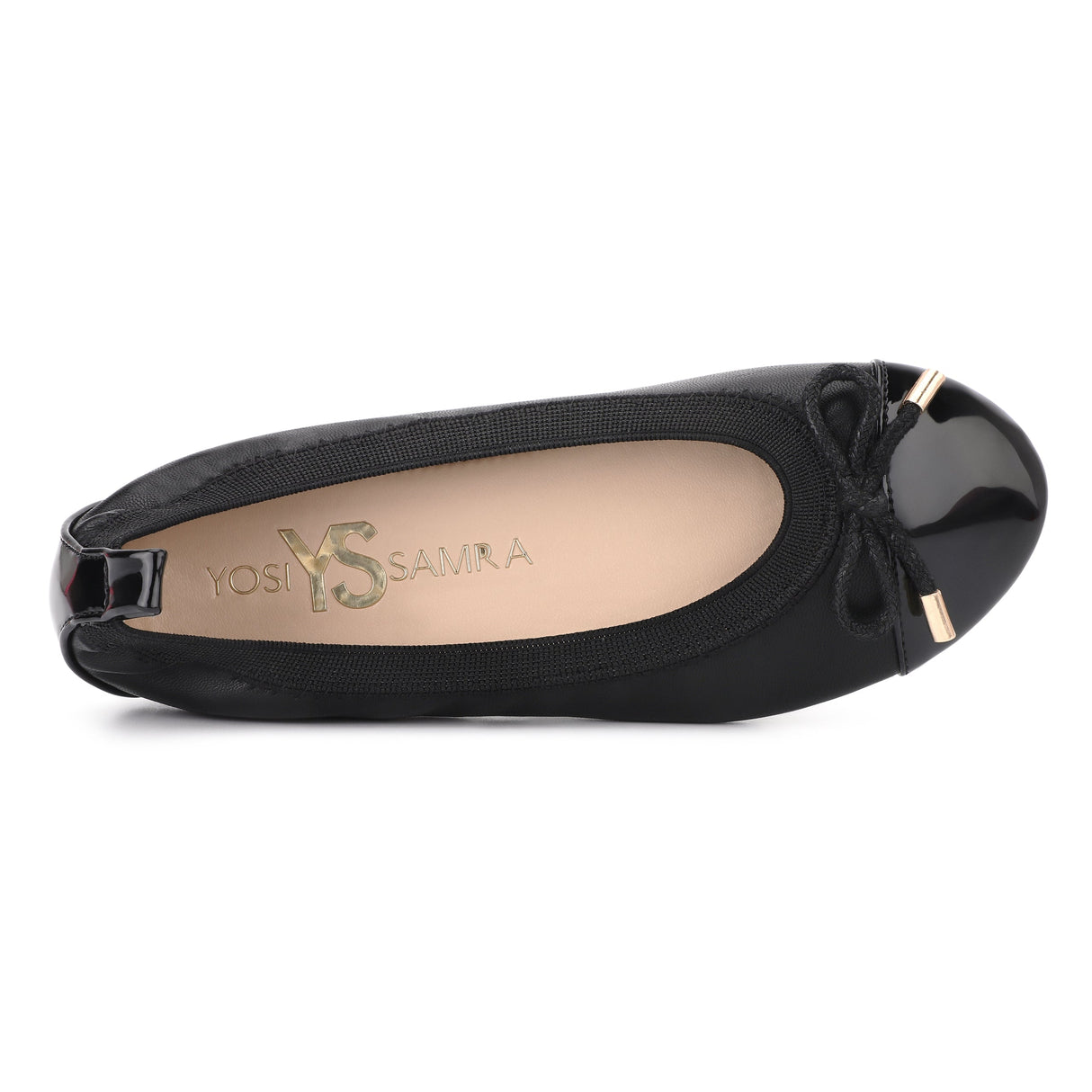 Miss Samantha Ballet Flat in Black - Kids from Yosi Samra