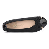 Miss Samantha Ballet Flat in Black - Kids from Yosi Samra