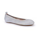 Miss Samara Ballet Flat in Silver Glitter - Kids from Yosi Samra