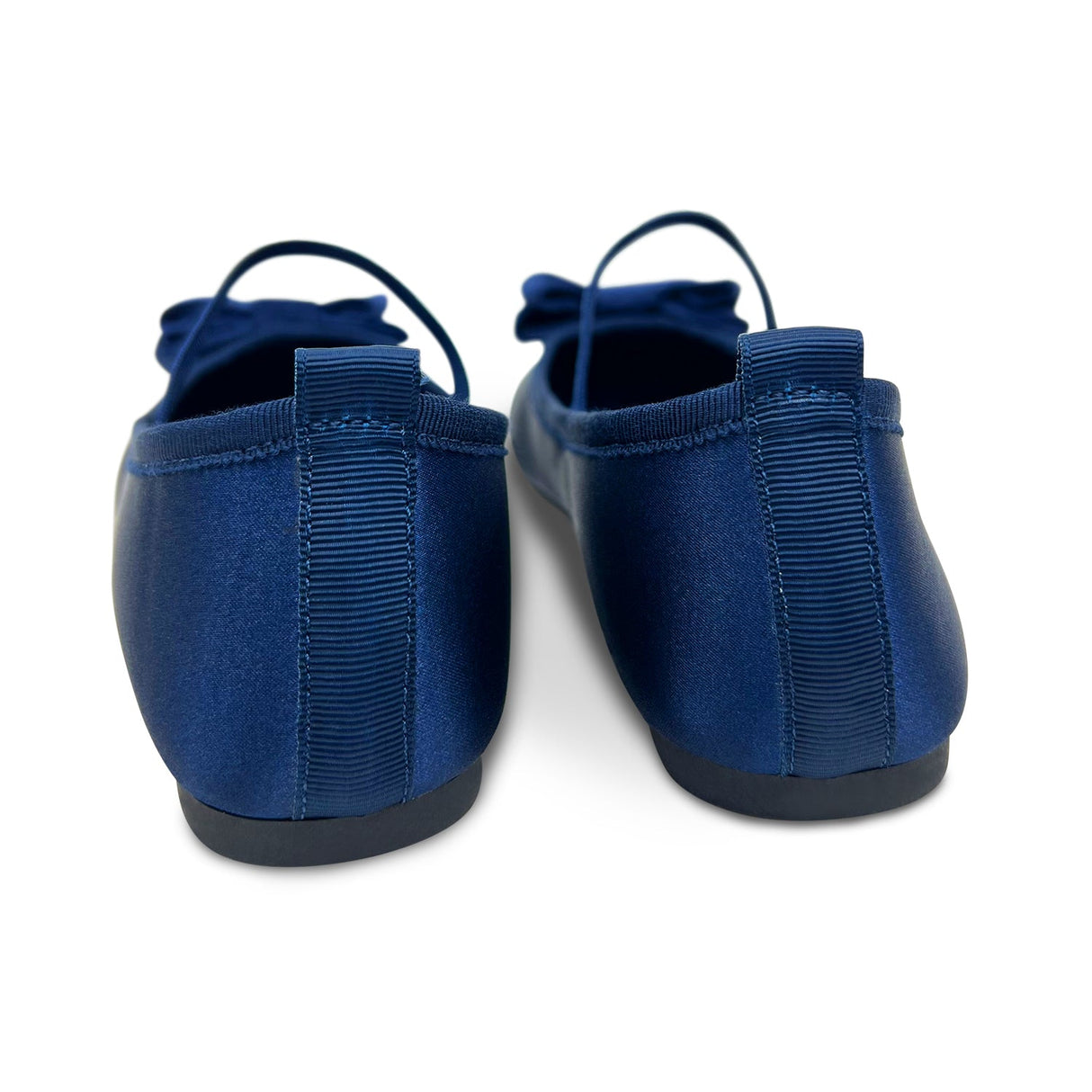 Miss Emory Flat in Navy Satin - Kids from Yosi Samra