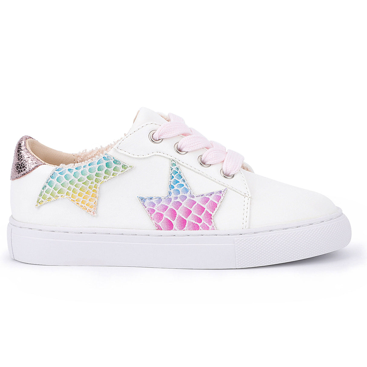 Miss Harper Sneaker in Rainbow Snake Print - Kids from Yosi Samra