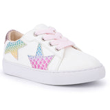 Miss Harper Sneaker in Rainbow Snake Print - Kids from Yosi Samra