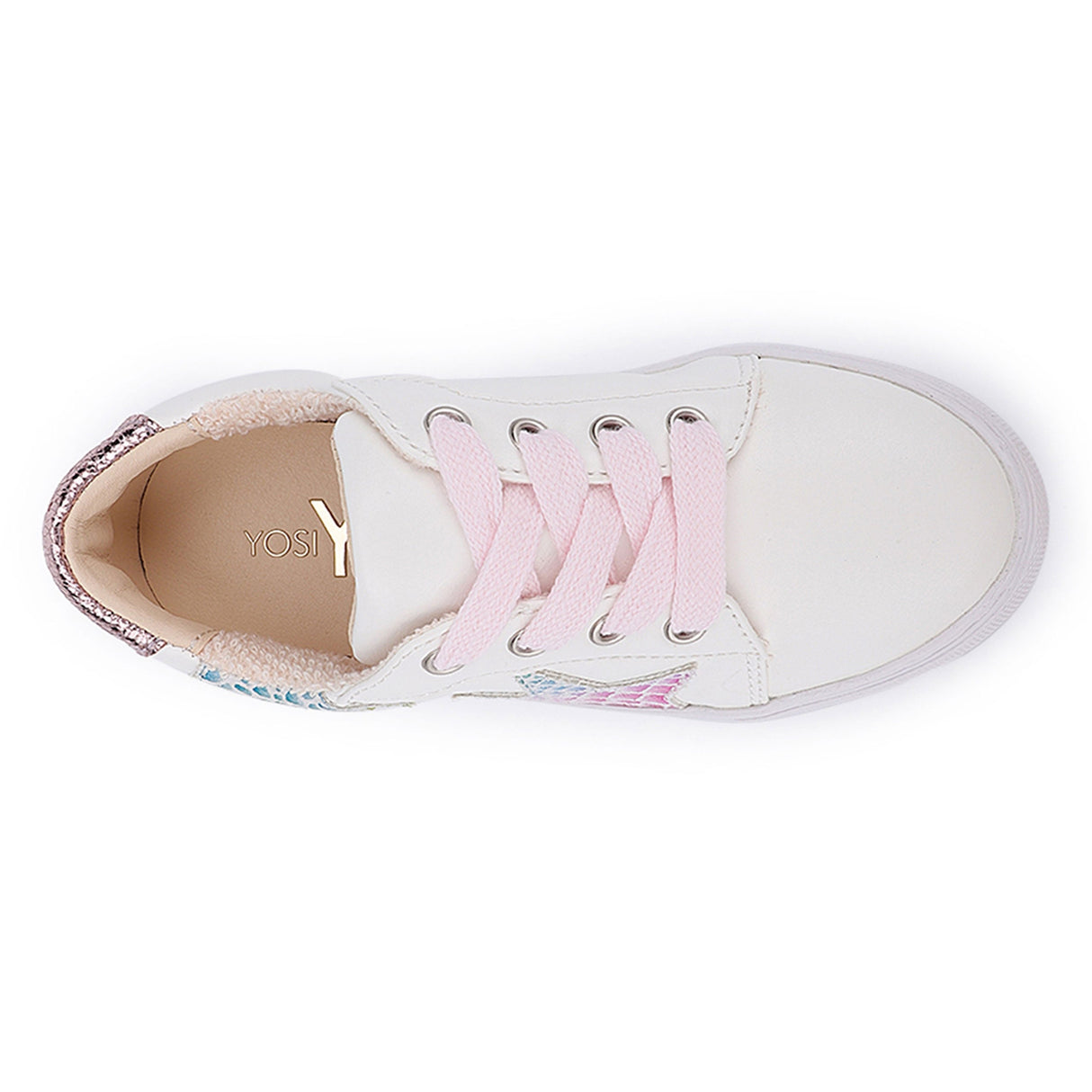 Miss Harper Sneaker in Rainbow Snake Print - Kids from Yosi Samra