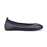 Miss Samara Ballet Flat in Navy Patent - Kids from Yosi Samra