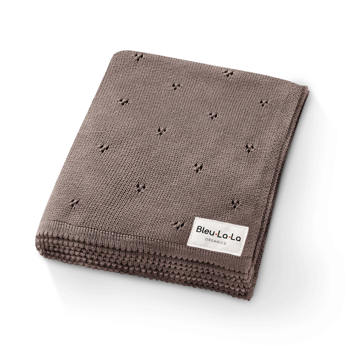 Organic Pointelle Luxury Knit Swaddle Blanket from Bleu La La