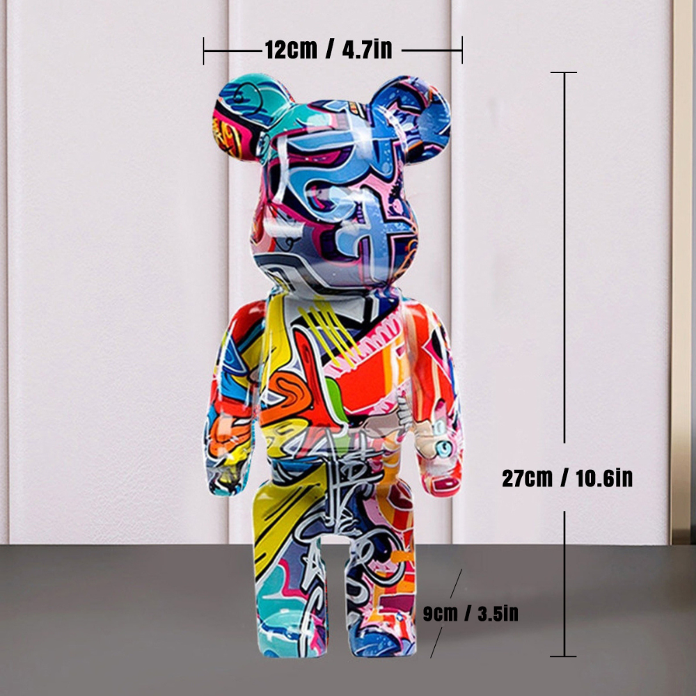 Street Art Bear Figurine from Moderny