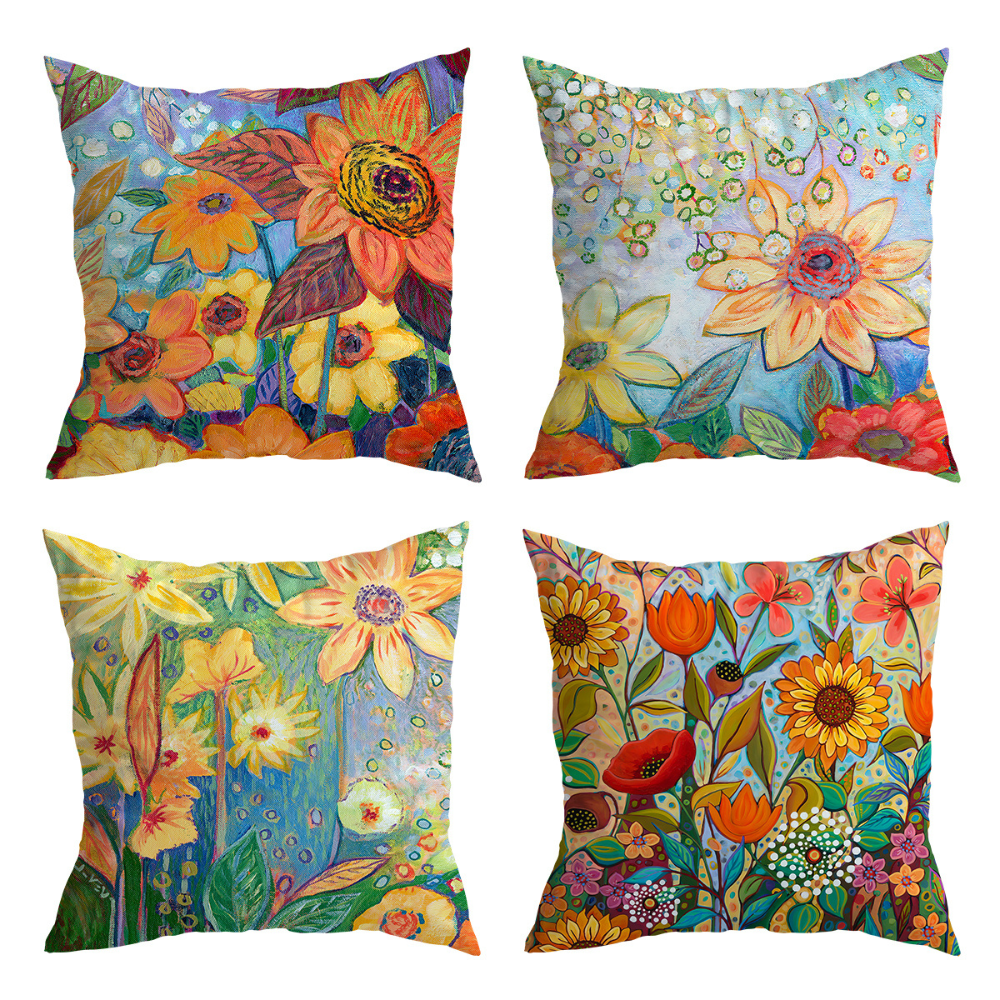 Summer Flowers Cushion Covers from Moderny