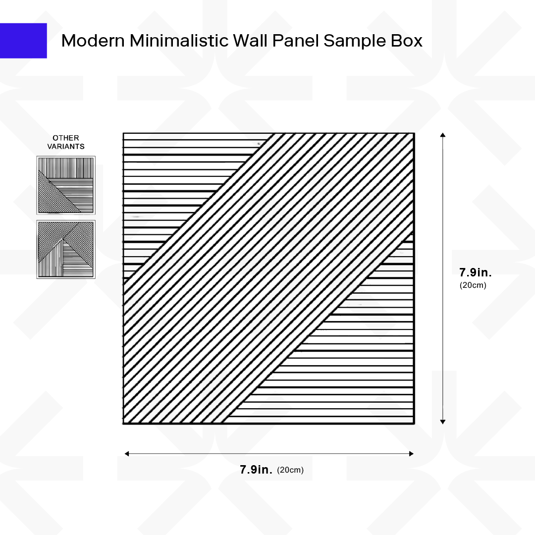 Modern Solid Panel Sample from Ozarké