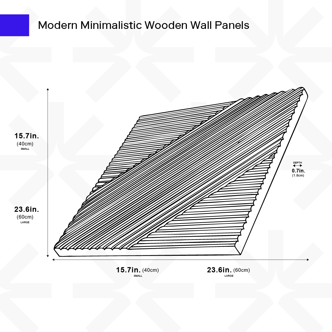 Modern Solid Wood Panel from Ozarké