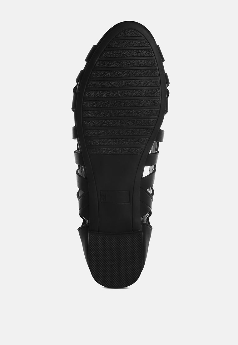 Moira Woven Peep Toe Flats from London Rag International