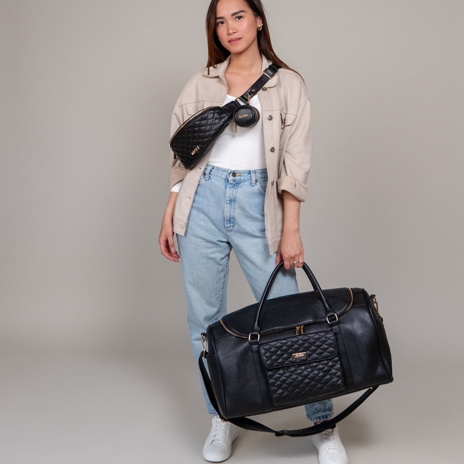 Monaco Travel Bag | Ebony Black From Luli Bebé
