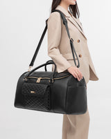 Monaco Travel Bag | Ebony Black From Luli Bebé