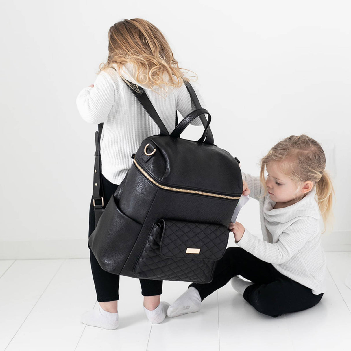 Monaco Diaper Bag | Ebony Black From Luli Bebé
