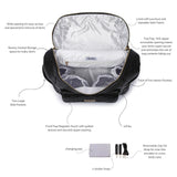 Monaco Diaper Bag | Ebony Black From Luli Bebé