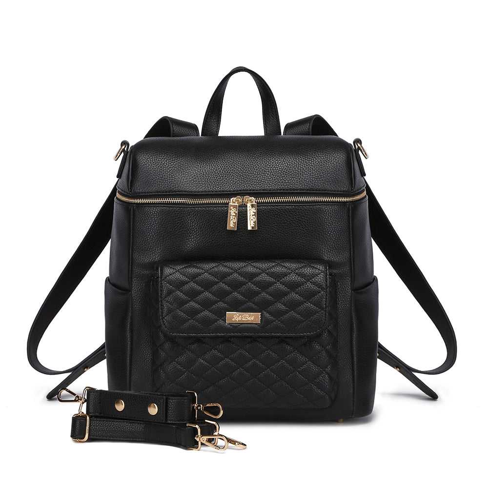Monaco Diaper Bag | Ebony Black From Luli Bebé