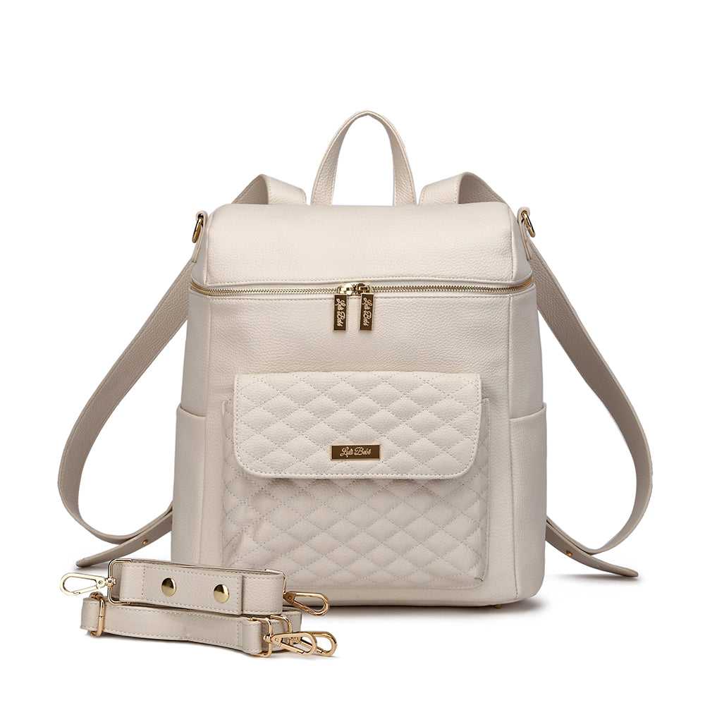 Monaco Diaper Bag | Pearl White From Luli Bebé