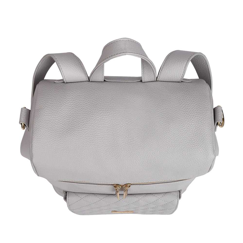 Monaco Diaper Bag | Stone Grey From Luli Bebé