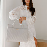 Monaco Tote Bag | Stone Grey From Luli Bebé