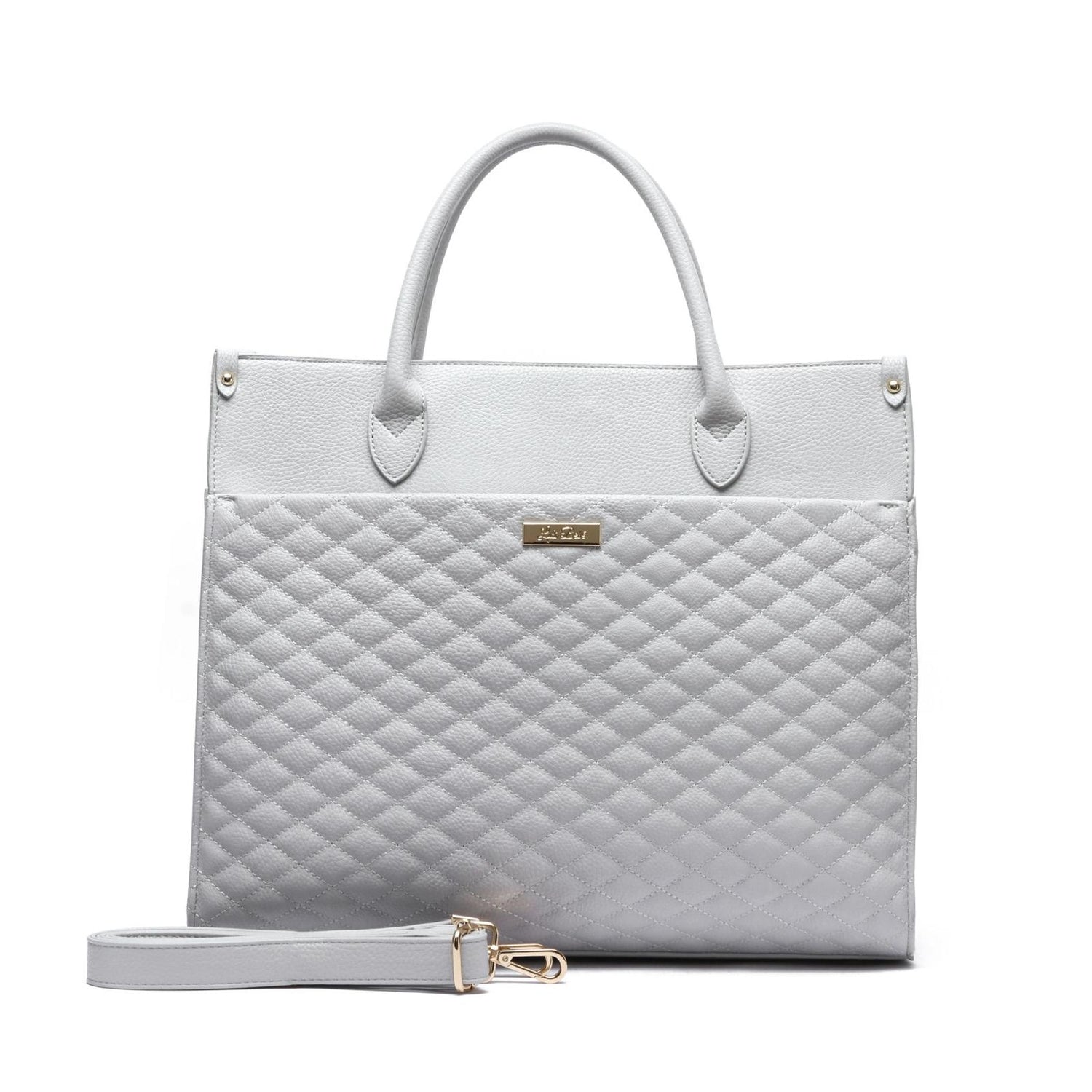 Monaco Tote Bag | Stone Grey From Luli Bebé