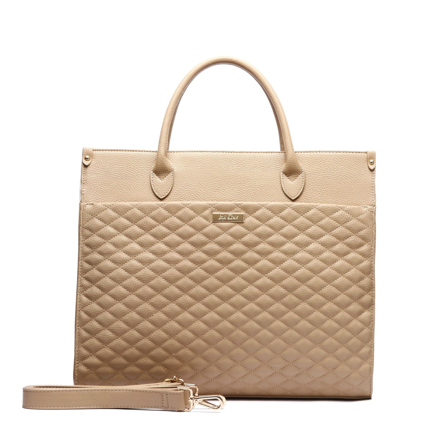 Monaco Tote Bag | Latte Brown From Luli Bebé