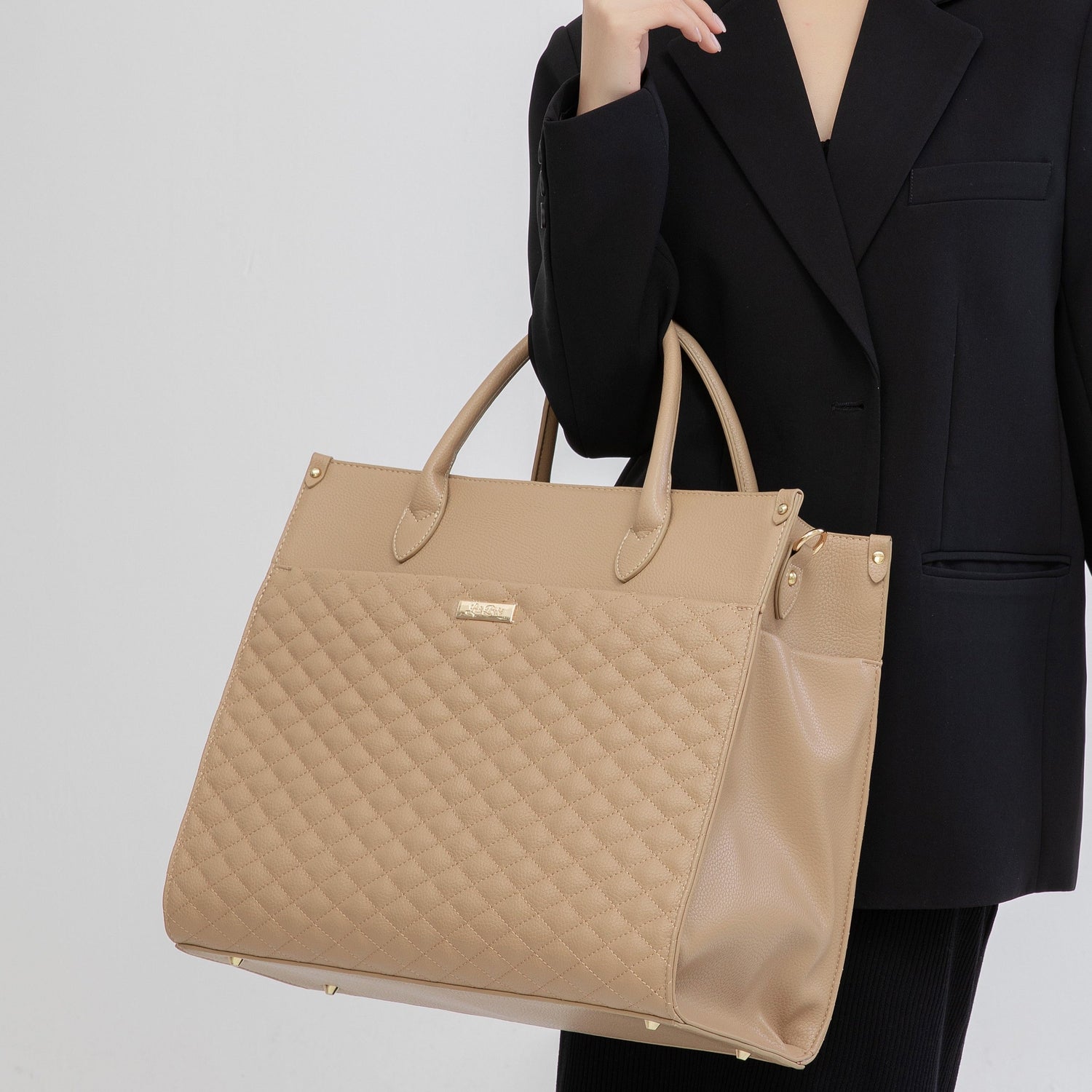Monaco Tote Bag | Latte Brown From Luli Bebé