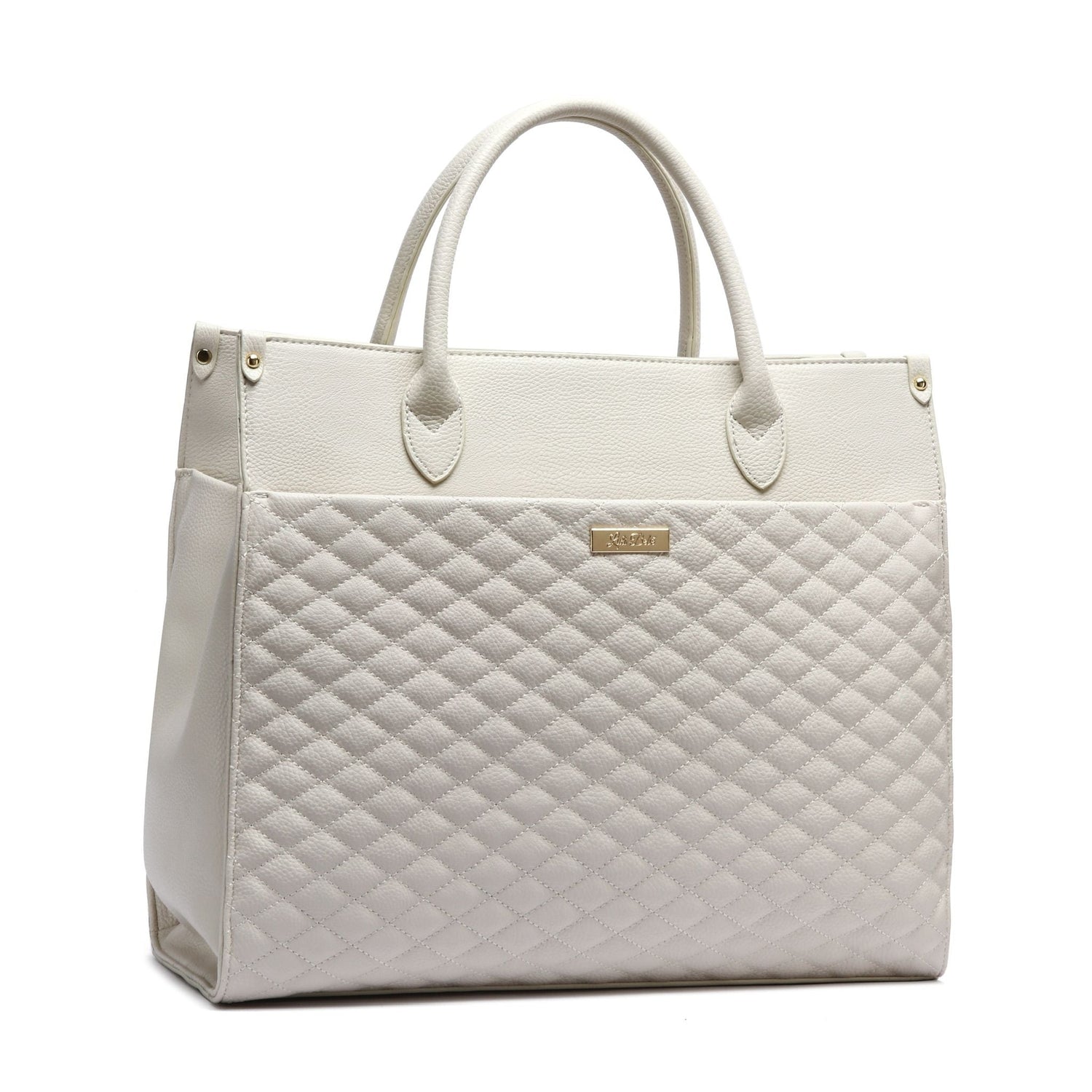 Monaco Tote Bag | Pearl White From Luli Bebé