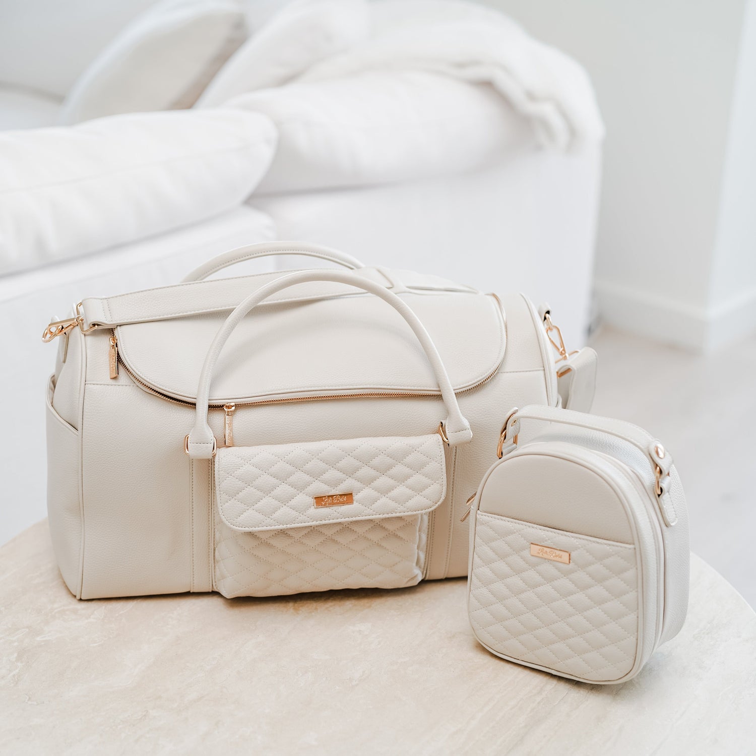 Monaco Travel Bag | Pearl White From Luli Bebé
