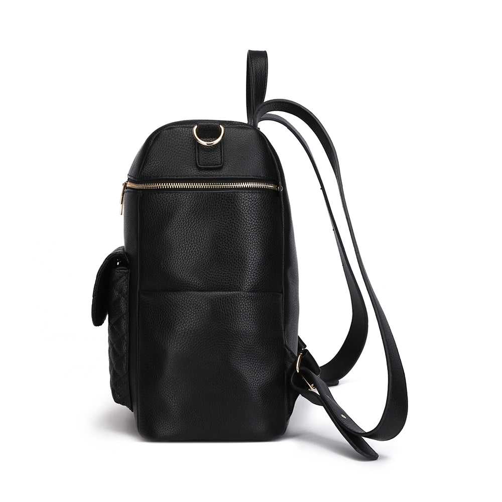 Monaco Diaper Bag | Ebony Black From Luli Bebé