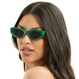 Kat x Money Moves - Green Cateye Sunglasses from TopFoxx