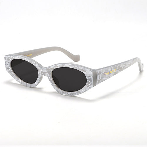 Kat x Money Moves - Silver Cateye Sunglasses from TopFoxx