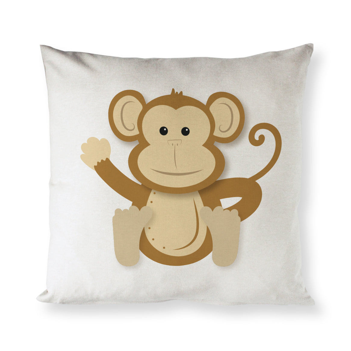 Monkey Baby Pillow Cover from The Cotton & Canvas Co.