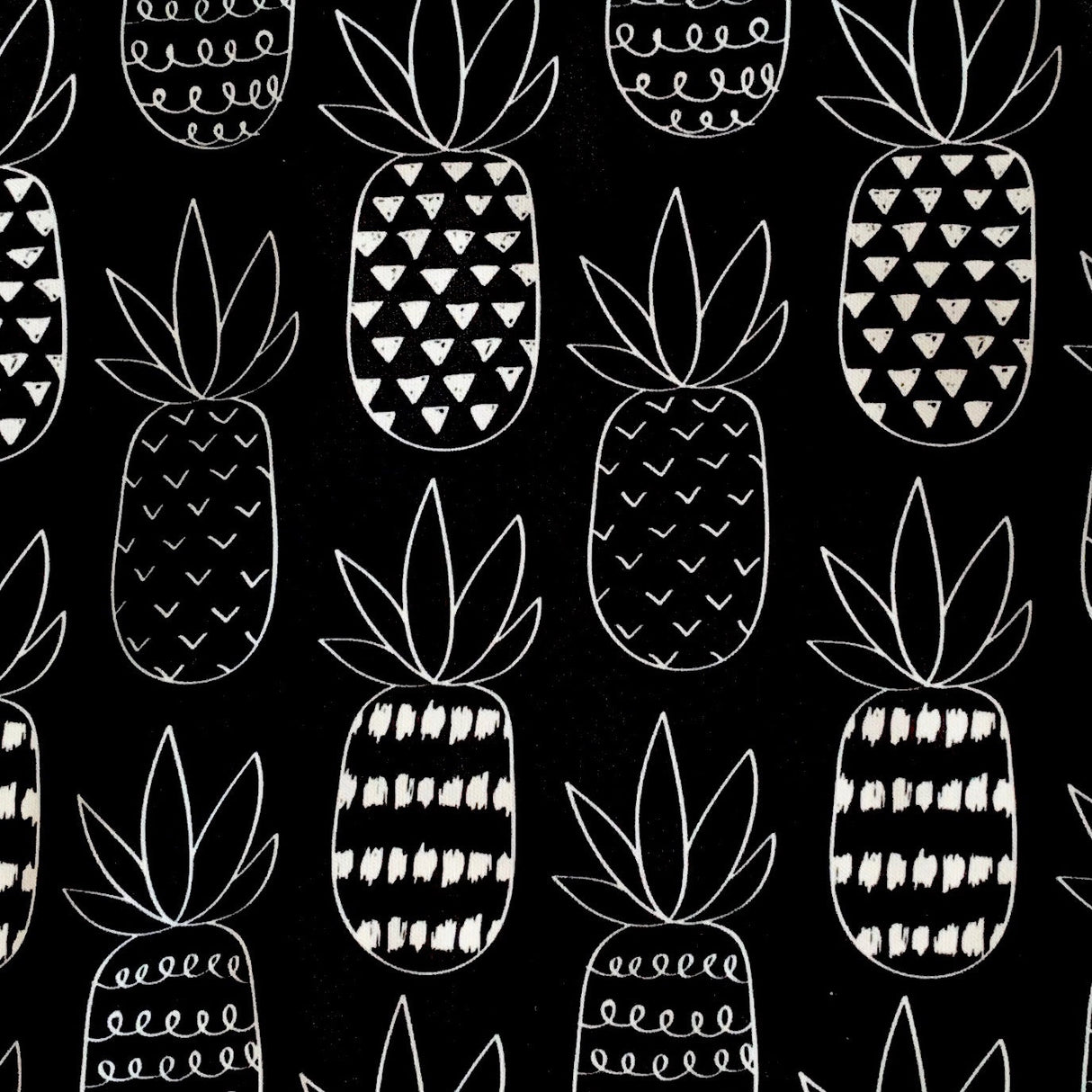 Pineapple Monochrome Splash Mat - A Waterproof Catch-All for Highchair Spills and More! from BapronBaby