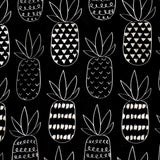 Pineapple Monochrome Splash Mat - A Waterproof Catch-All for Highchair Spills and More! from BapronBaby