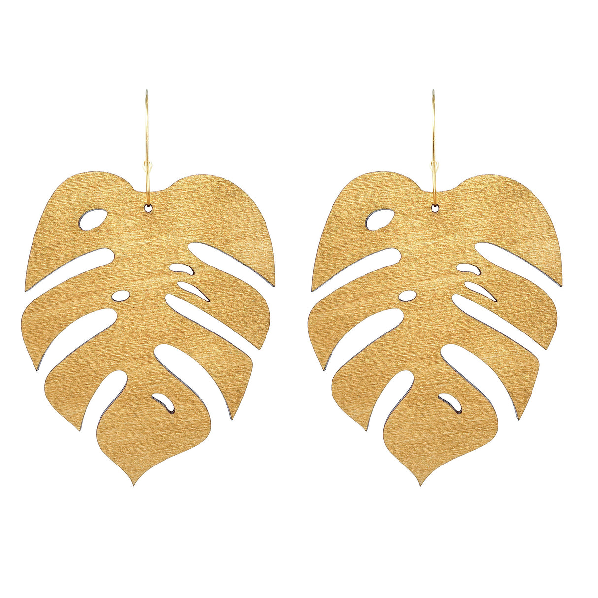 Monstera Statement Hoops Giant- 5 Colors Available from LE CHIC MIAMI
