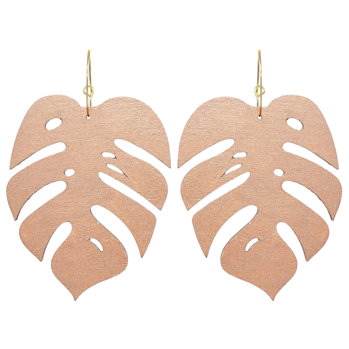 Monstera Statement Hoops Giant- 5 Colors Available from LE CHIC MIAMI