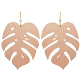 Monstera Statement Hoops Giant- 5 Colors Available from LE CHIC MIAMI