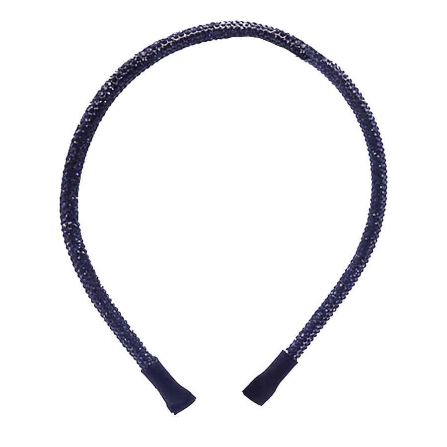 Bling Stone Accented Crystal Studded Shimmer Headband from Madeline Love