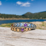 Moon Phases Cuff Bracelet | Amethyst from Hiouchi Jewels