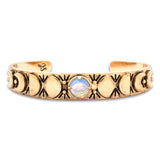Moon Phases Cuff Bracelet | Opalite from Hiouchi Jewels