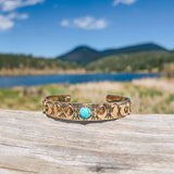 Moon Phases Cuff Bracelet | Turquoise from Hiouchi Jewels