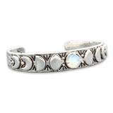 Moon Phases Cuff Bracelet | Opalite from Hiouchi Jewels