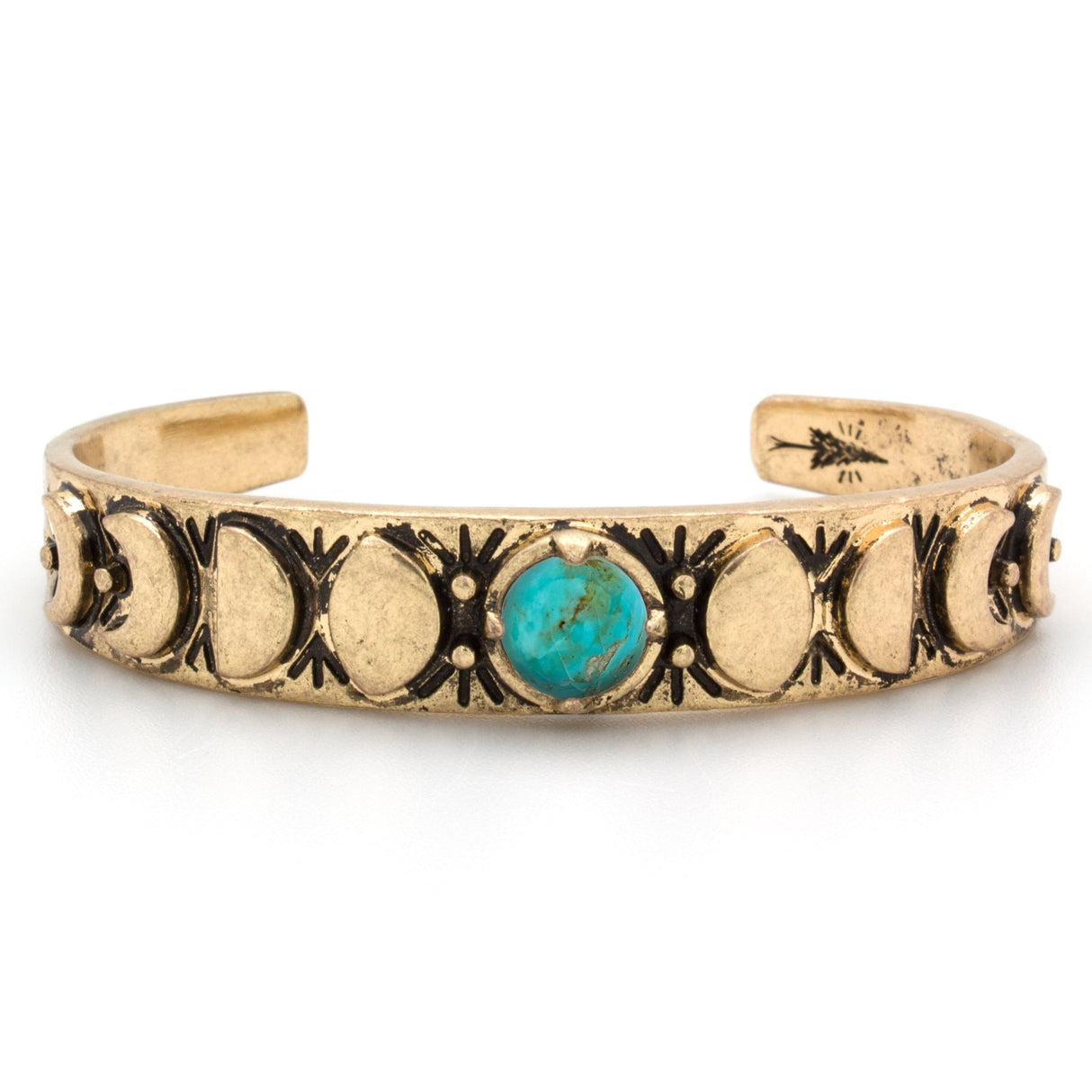 Moon Phases Cuff Bracelet | Turquoise from Hiouchi Jewels