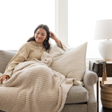 RIBBED BAMBONI® THROW BLANKETS From Saranoni