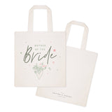 Floral Mother of the Bride Wedding Cotton Canvas Tote Bag from The Cotton & Canvas Co.
