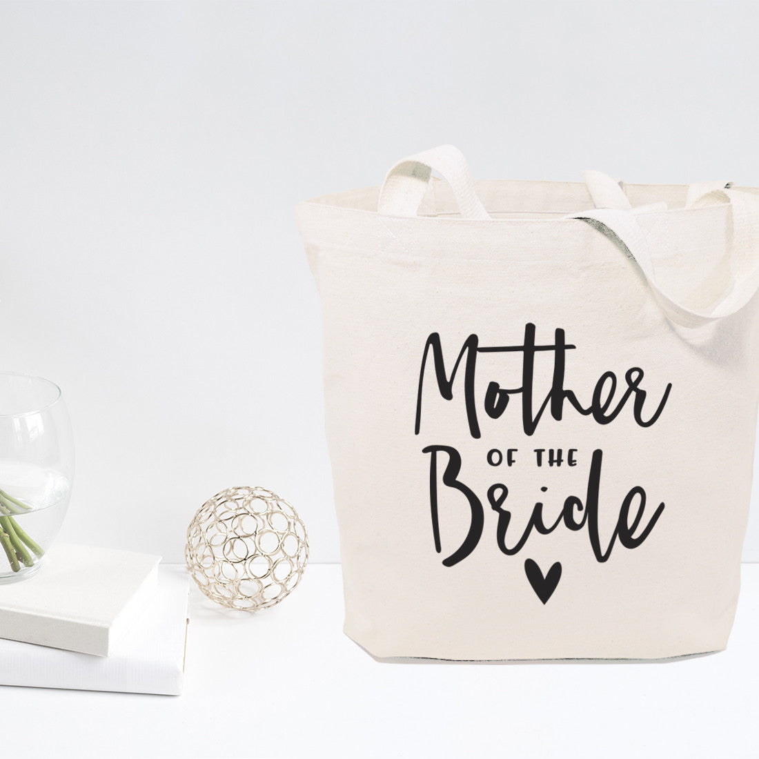 Mother of the Bride Wedding Cotton Canvas Tote Bag from The Cotton & Canvas Co.