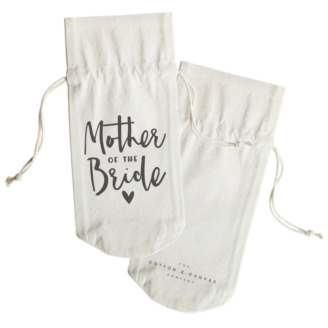 Mother of the Bride Canvas Wine Bag from The Cotton & Canvas Co.