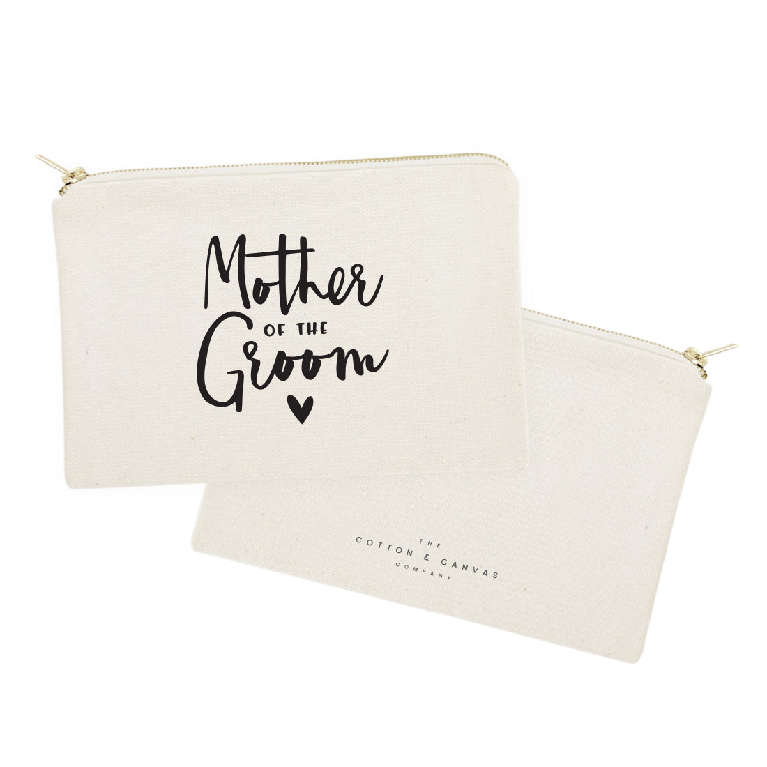 Mother of the Groom Cotton Canvas Cosmetic Bag from The Cotton & Canvas Co.