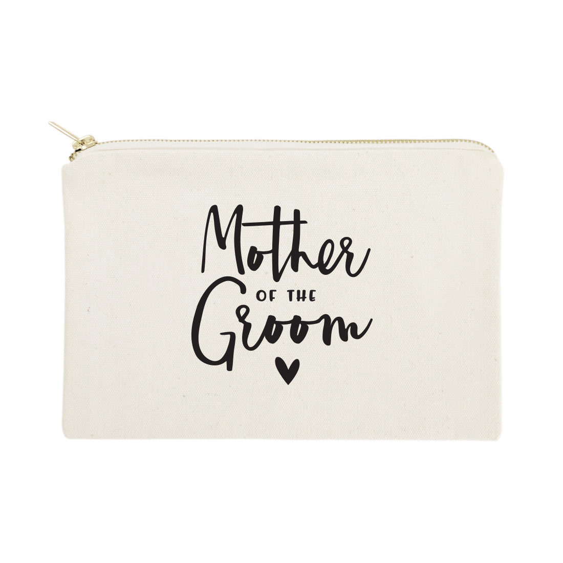 Mother of the Groom Cotton Canvas Cosmetic Bag from The Cotton & Canvas Co.