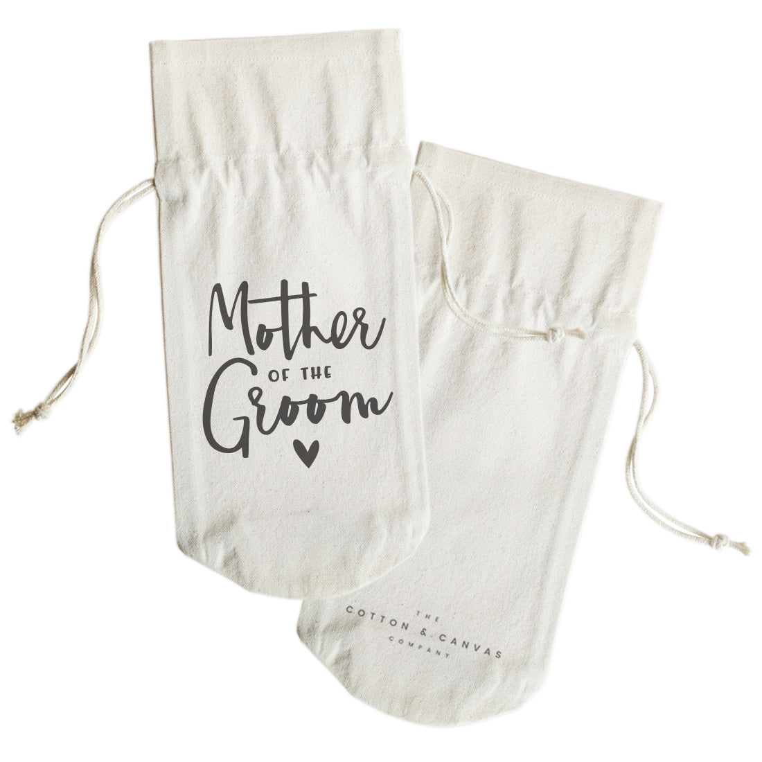 Mother of the Groom Canvas Wine Bag from The Cotton & Canvas Co.