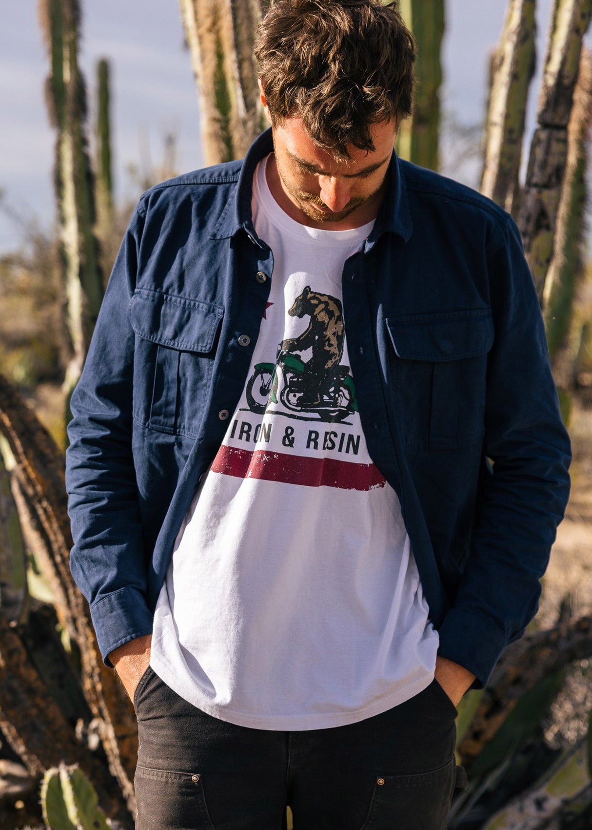 Moto Bear Tee from Iron & Resin